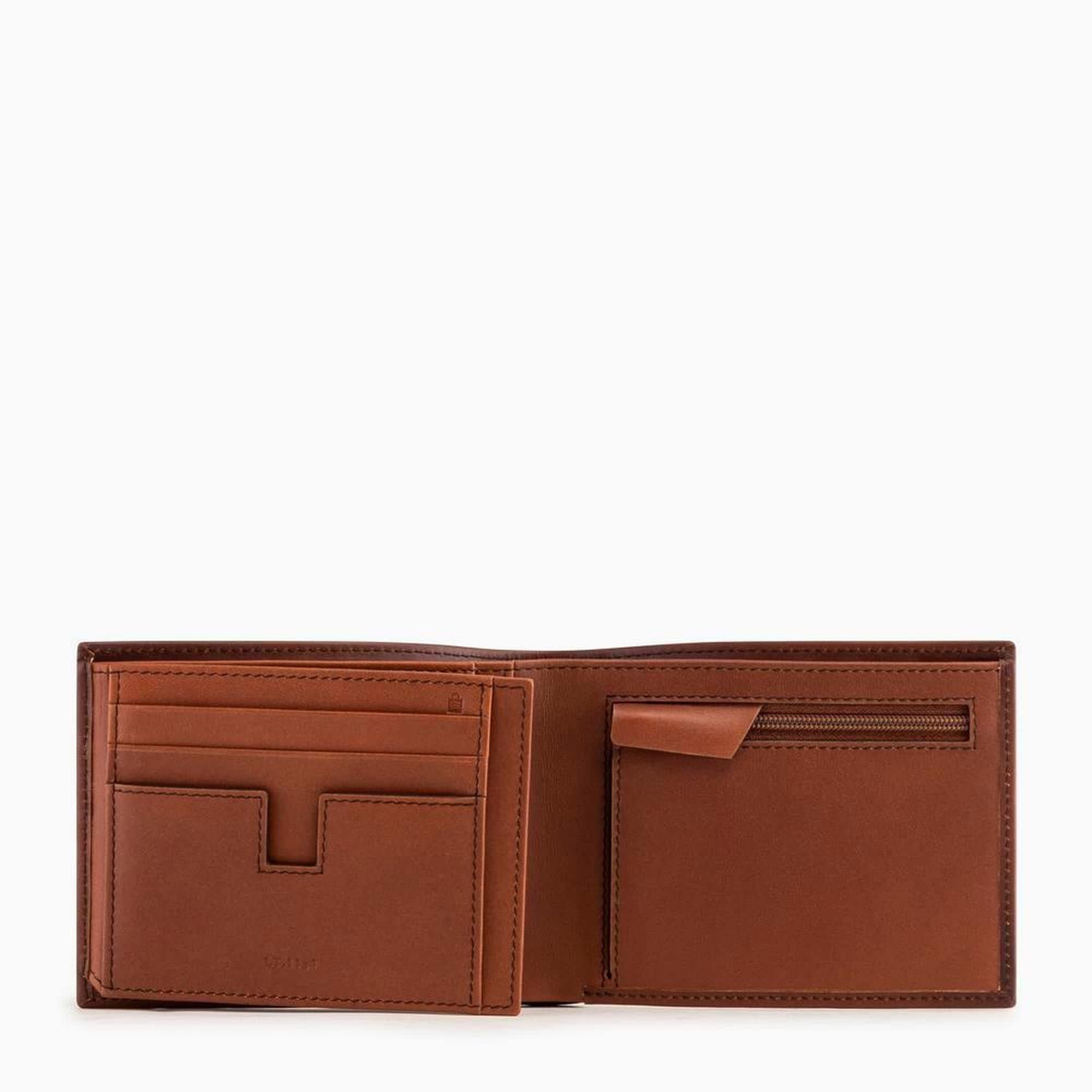 Le Tanneur Albert portefeuille cuir patiné homme 12,5 cm