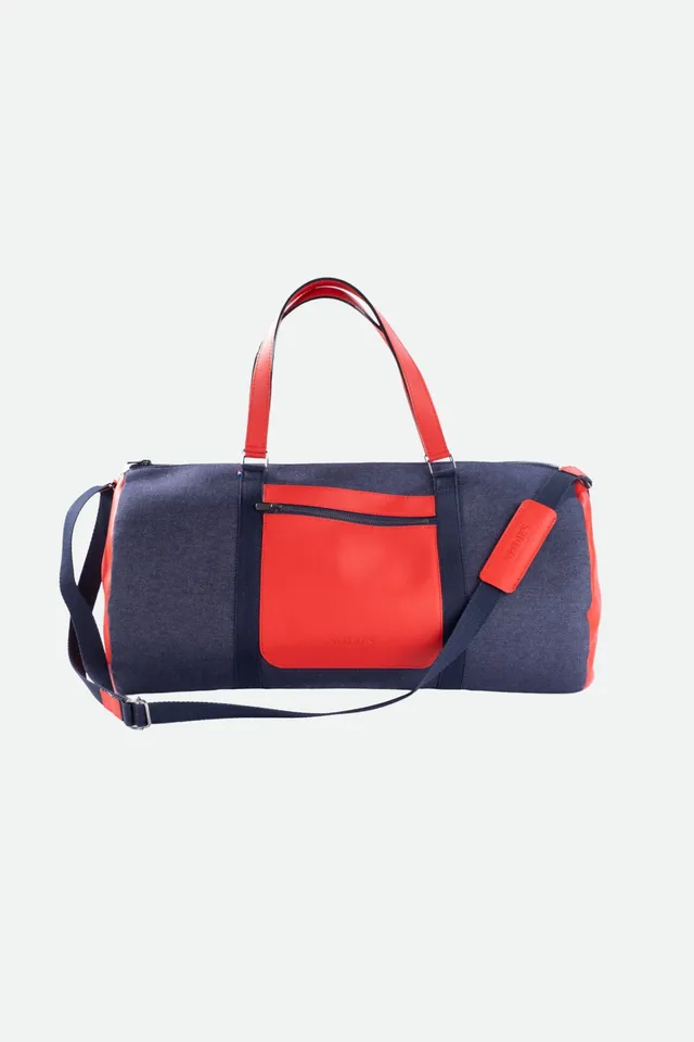 Nodie's Jacques sac de voyage rouge cuir polochon