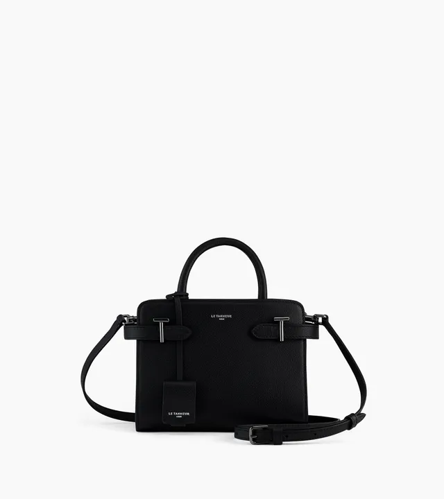 Le Tanneur Emilie petit sac à main cuir grainé noir
