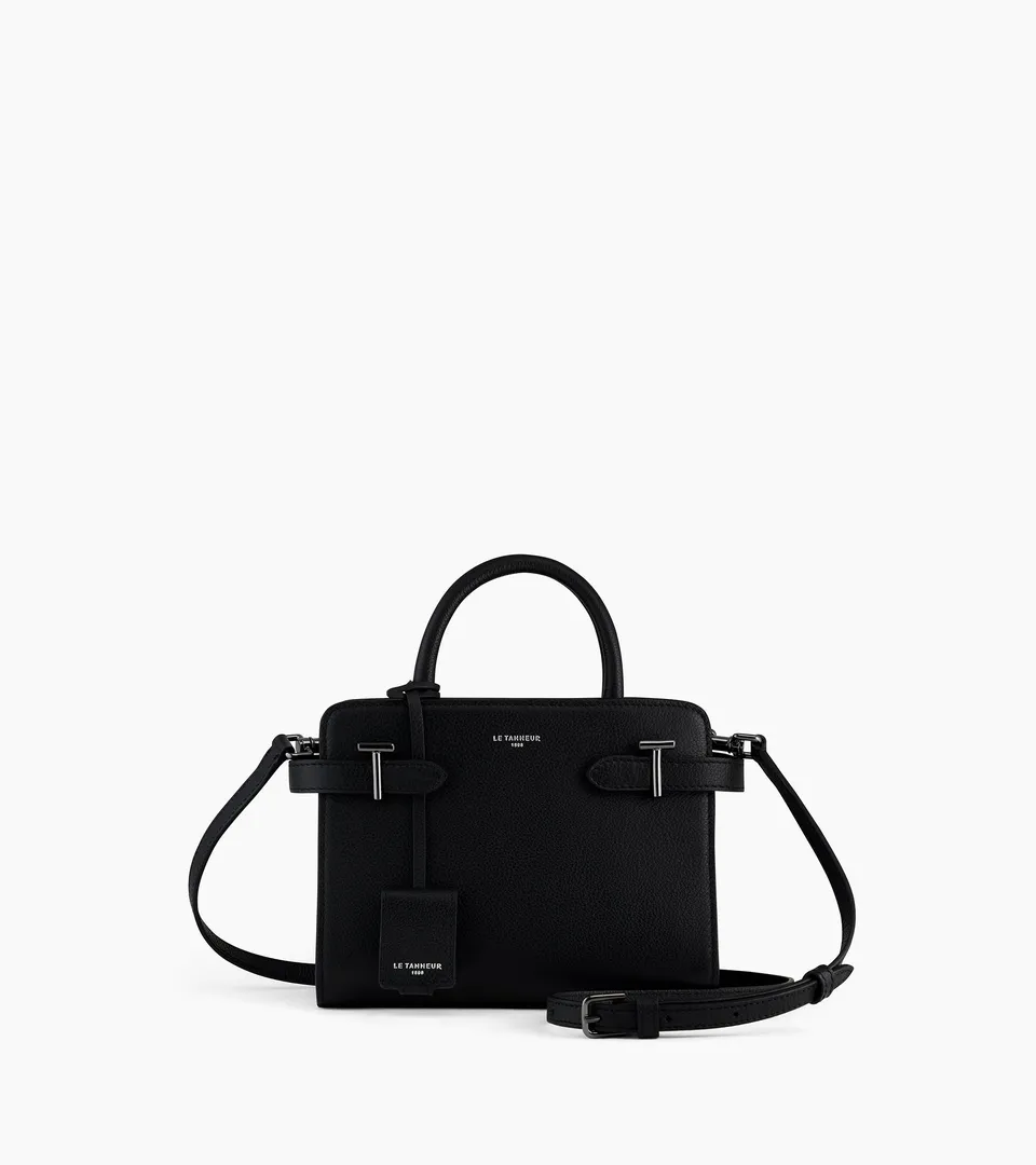 Le Tanneur Emilie petit sac à main cuir grainé noir