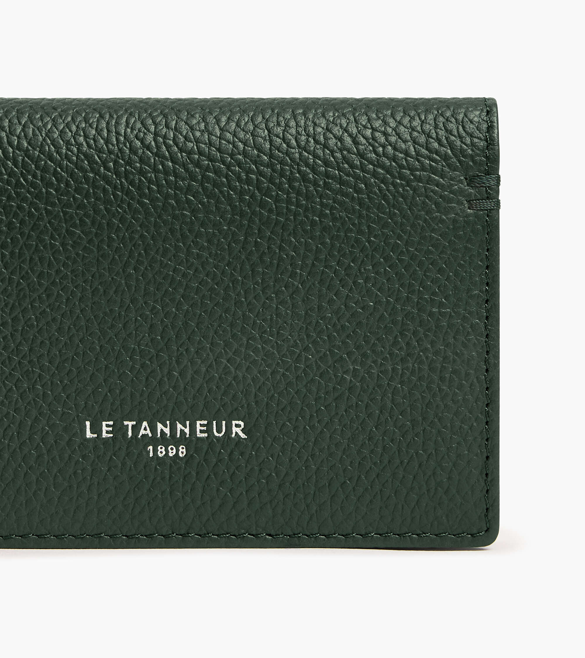 Le Tanneur Lucien porte-cartes cuir Green Malachite