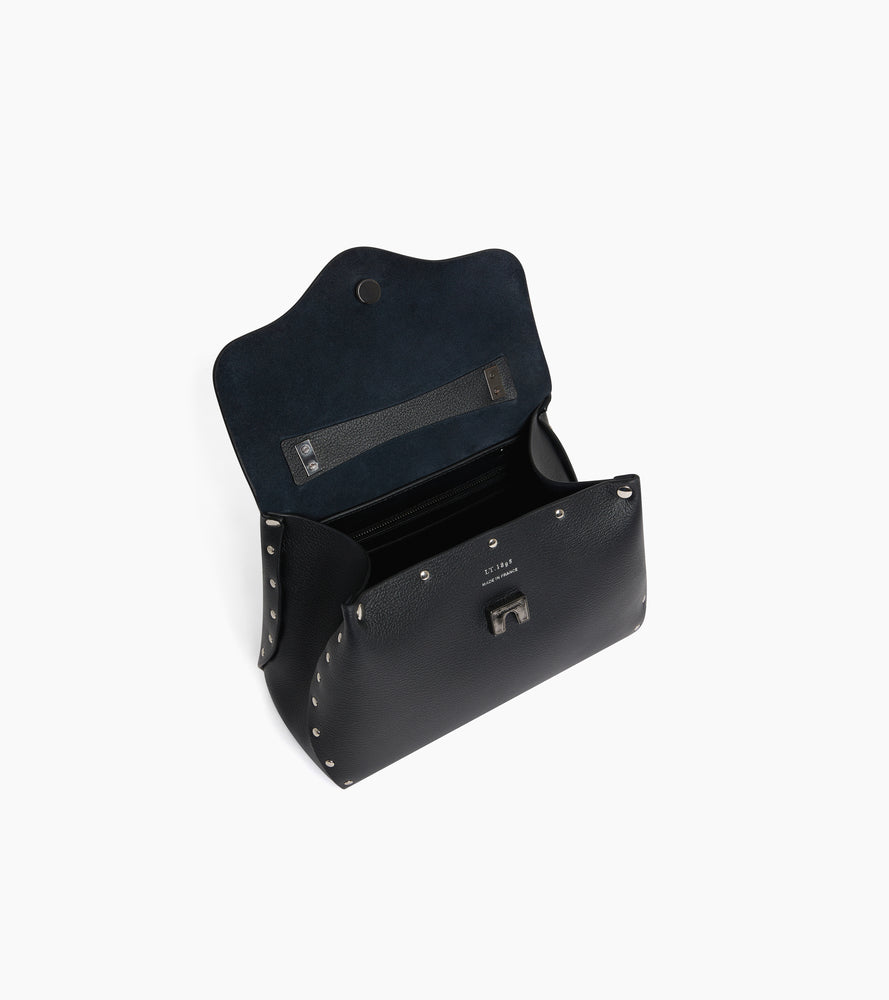 Le Tanneur Sans Couture petit sac cuir chèvre noir