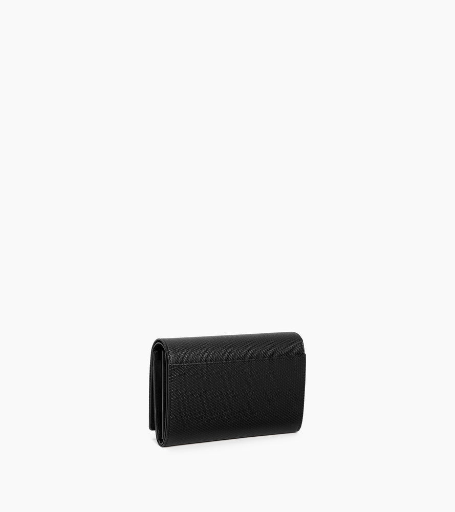 Le Tanneur Emilie portefeuille cuir signature T Noir anti RFID