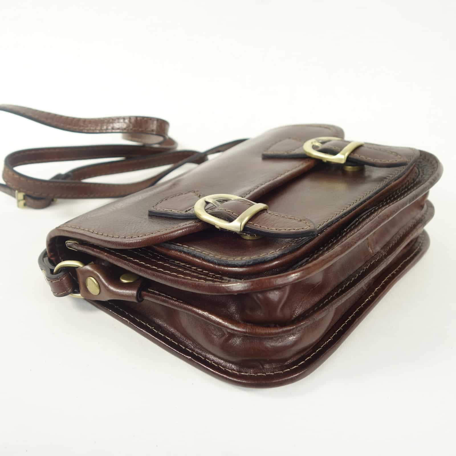 Collection Esprit Cuir ELANIA mini sac bandoulière marron