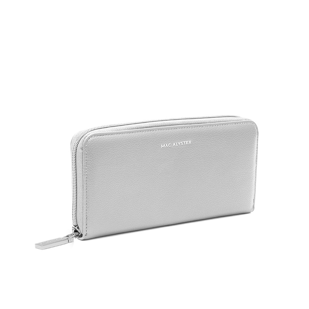 MAC ALYSTER Petite maroquinerie Portefeuille long Gris 21 cm
