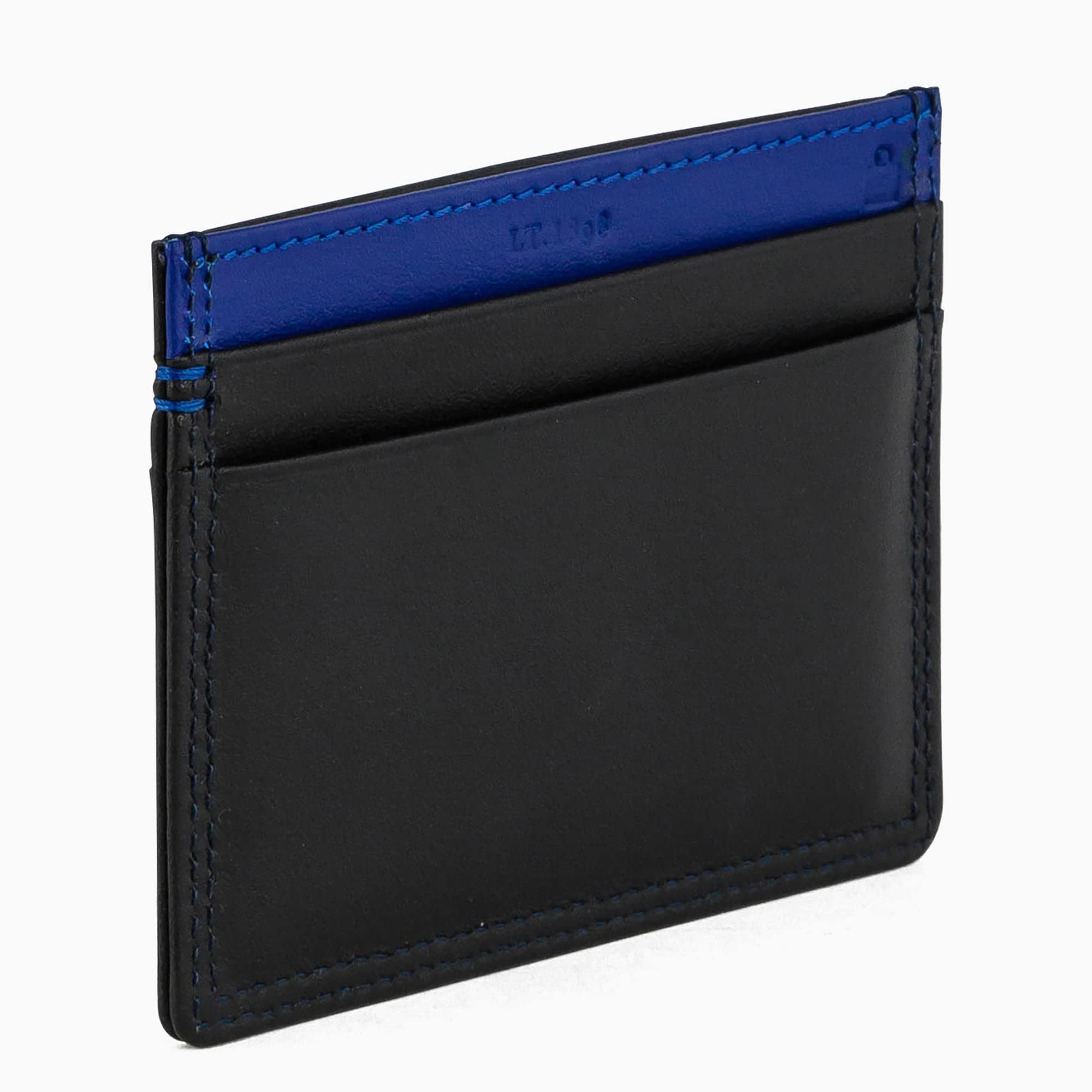 Le Tanneur porte-cartes cuir lisse noir 4 cartes anti-RFID