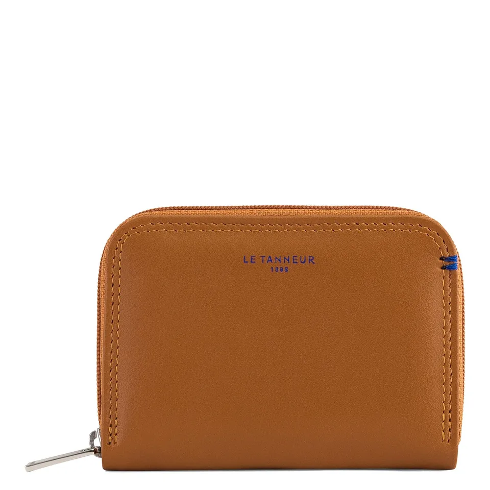 Le Tanneur Martin porte monnaie cuir homme zippé anti-RFID