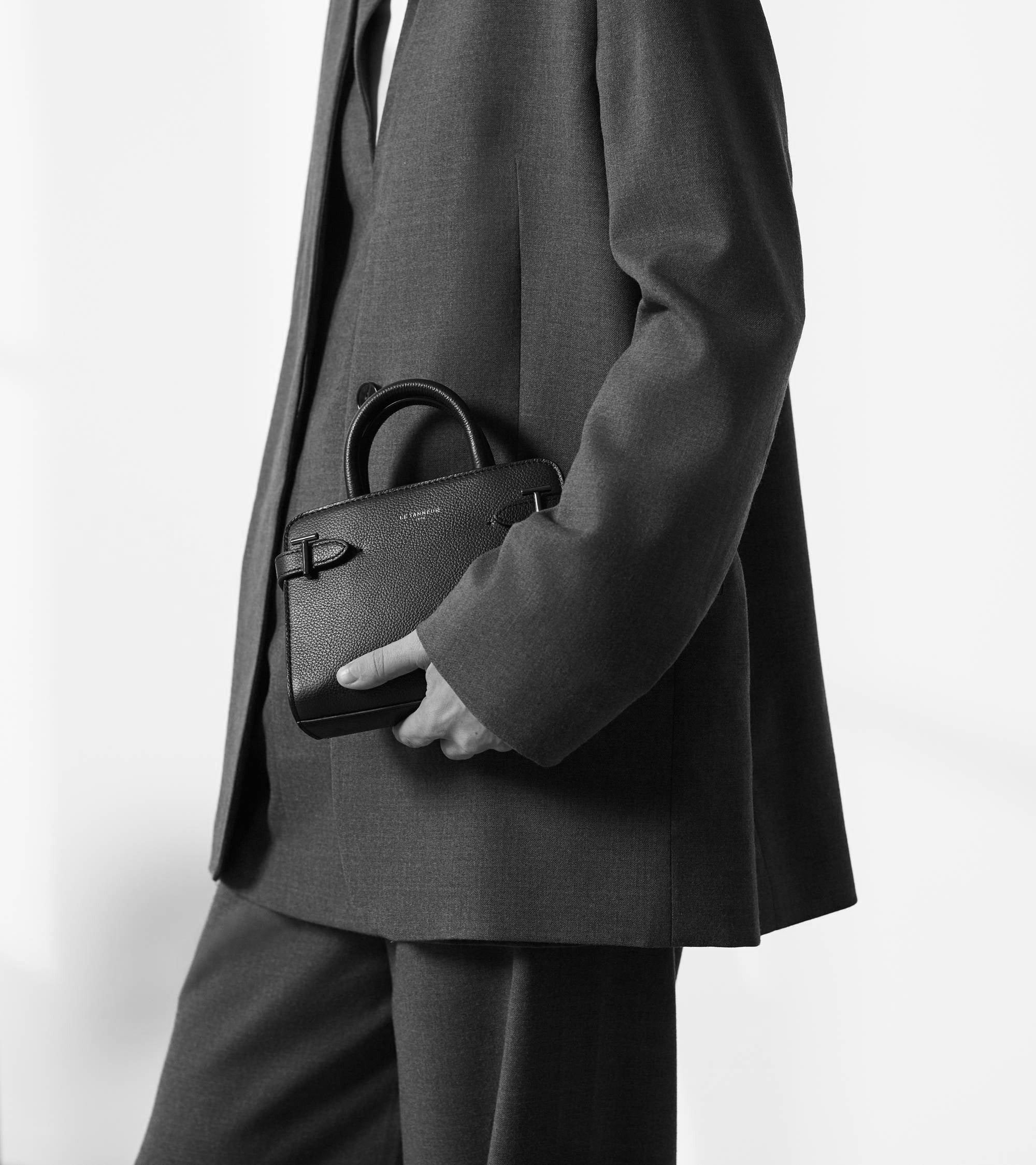 Le Tanneur Emilie mini sac à main cuir grainé tan
