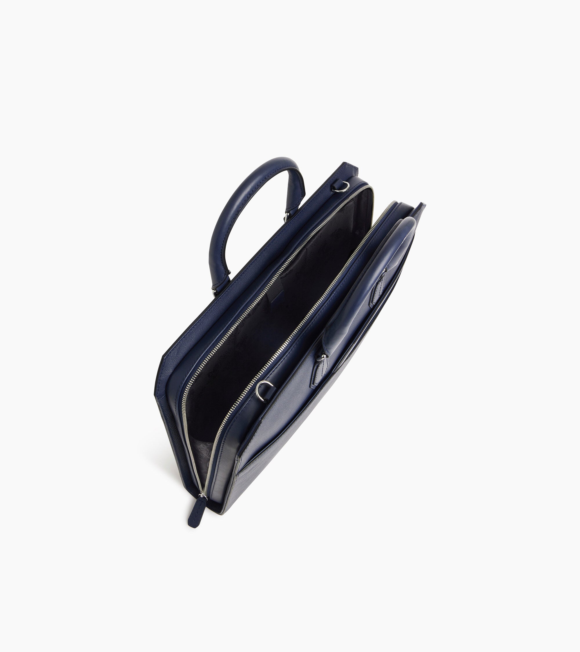 Le Tanneur Gaston porte-documents slim 15" cuir Twilight Blue