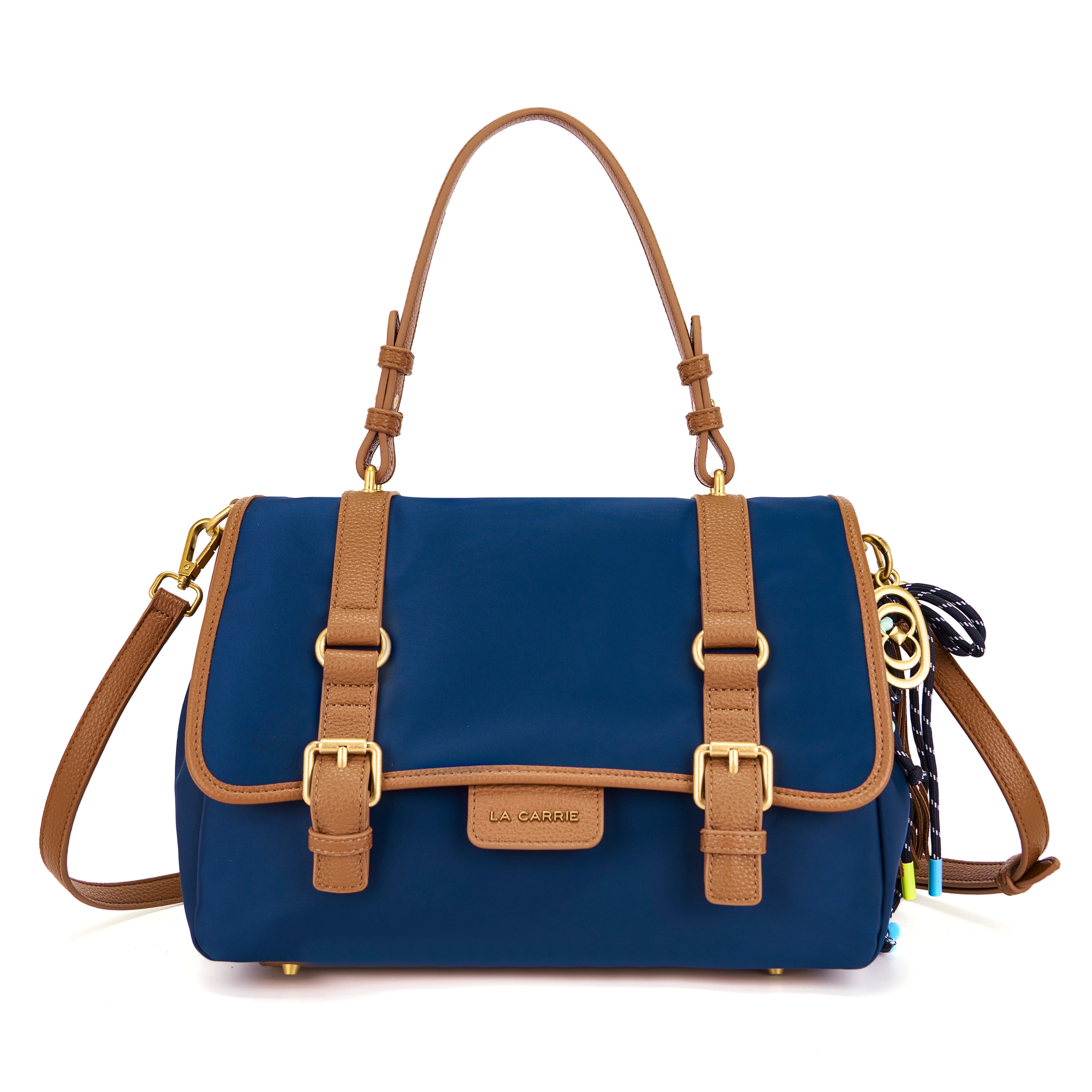 La Carrie Atena Dark Wave sac shopping bleu 37x19x23 cm