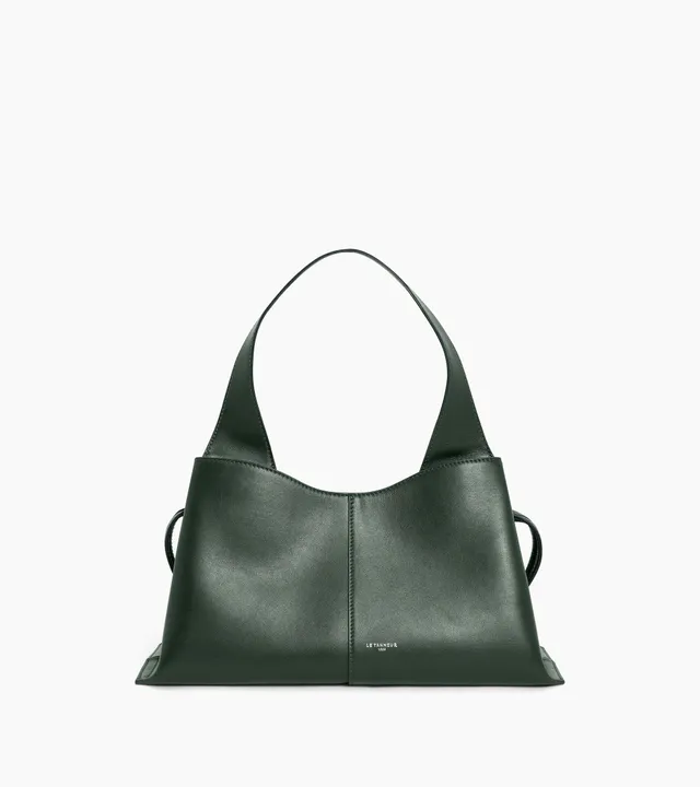 Le Tanneur Félicie petit sac à main cuir lisse vert Malachite