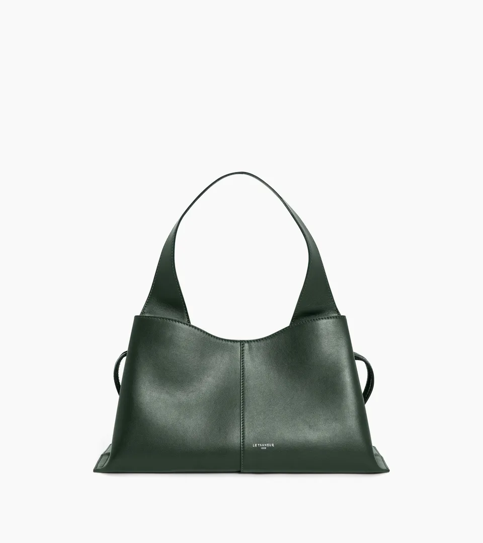 Le Tanneur Félicie petit sac à main cuir lisse vert Malachite