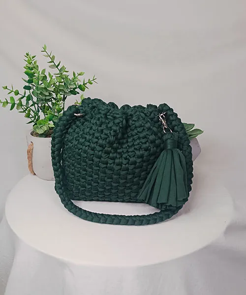 Takiri Carmen TK1085 Sac à Main Vert Coton Recyclé