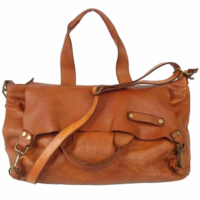 Collection Esprit Cuir PAULINO grand sac cuir naturel XL
