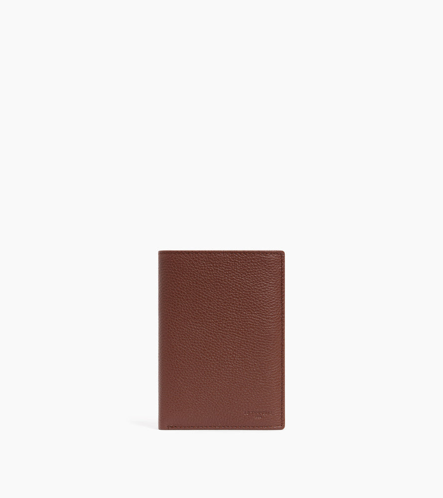Le Tanneur Charles grand portefeuille vertical cuir grainé