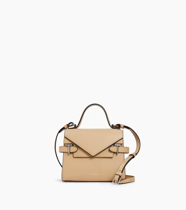 Le Tanneur Emilie petit sac cuir grainé Desert