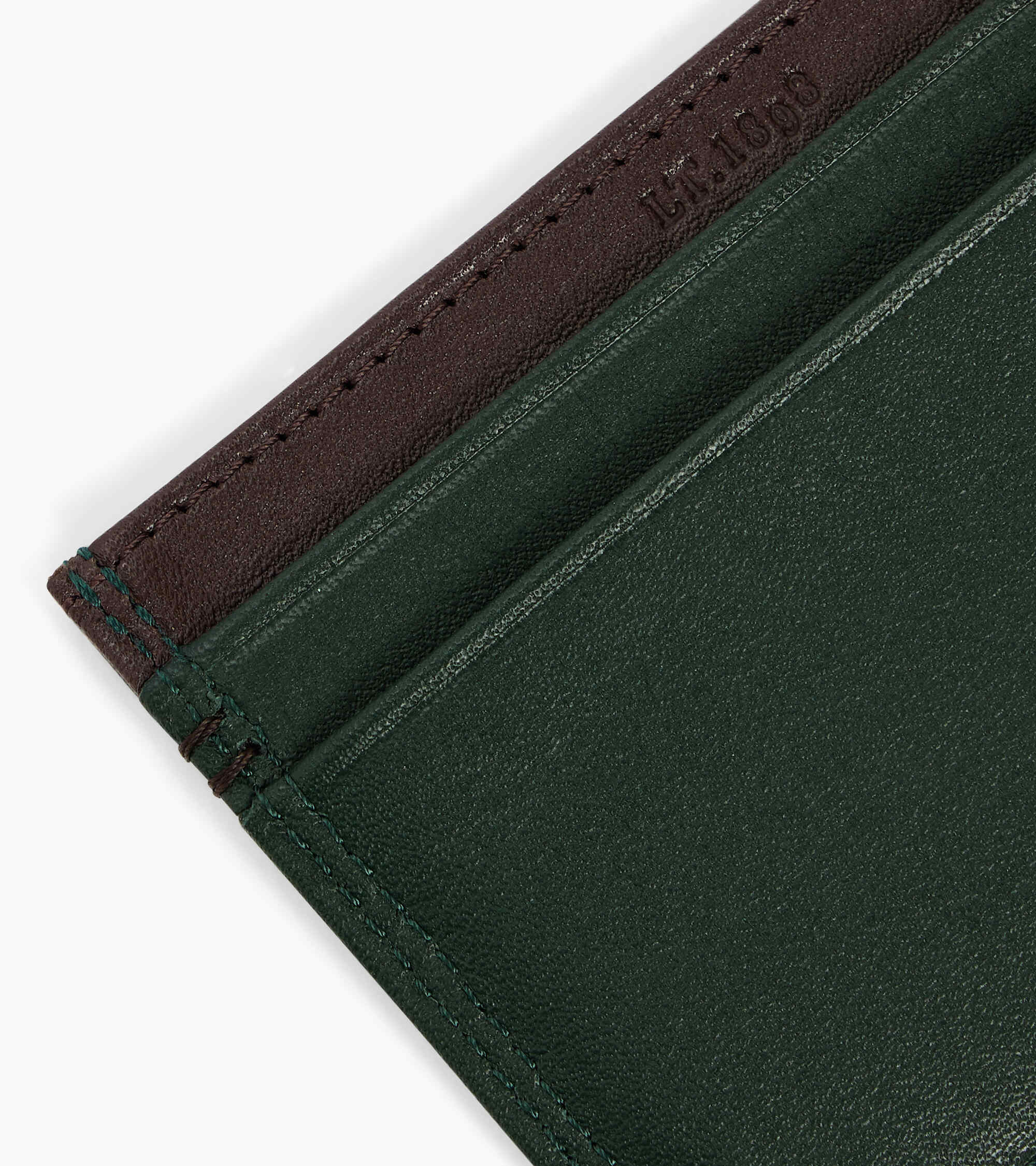 Le Tanneur Martin porte-cartes cuir Green Malachite
