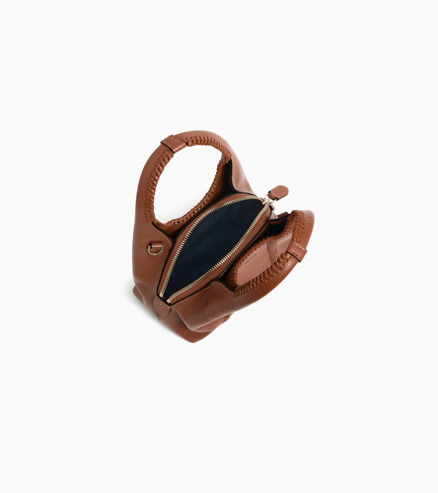 Le Tanneur Juliette mini sac cuir grainé marron Mahogany