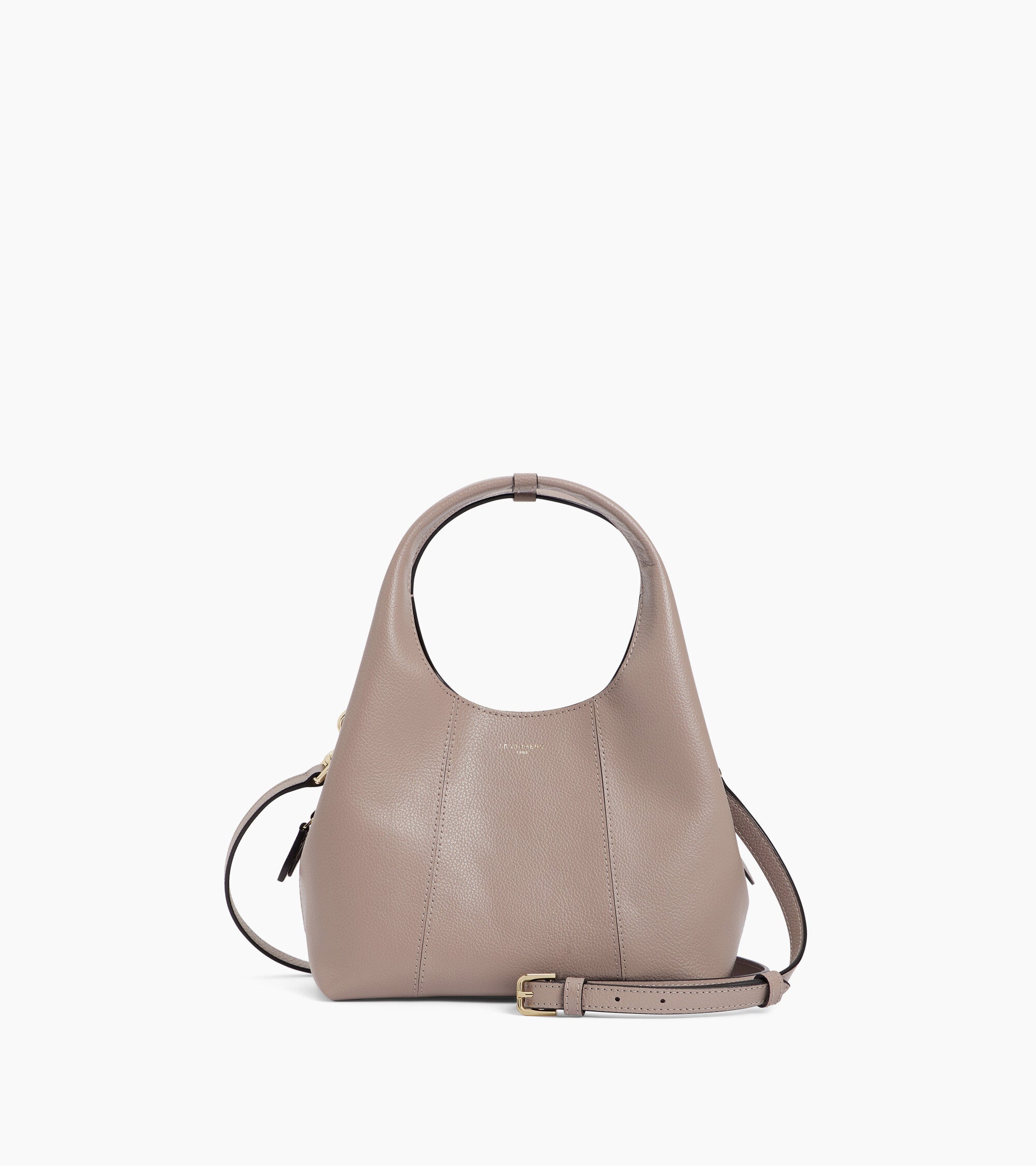 Le Tanneur Juliette petit sac à main cuir gris Fossil Grey