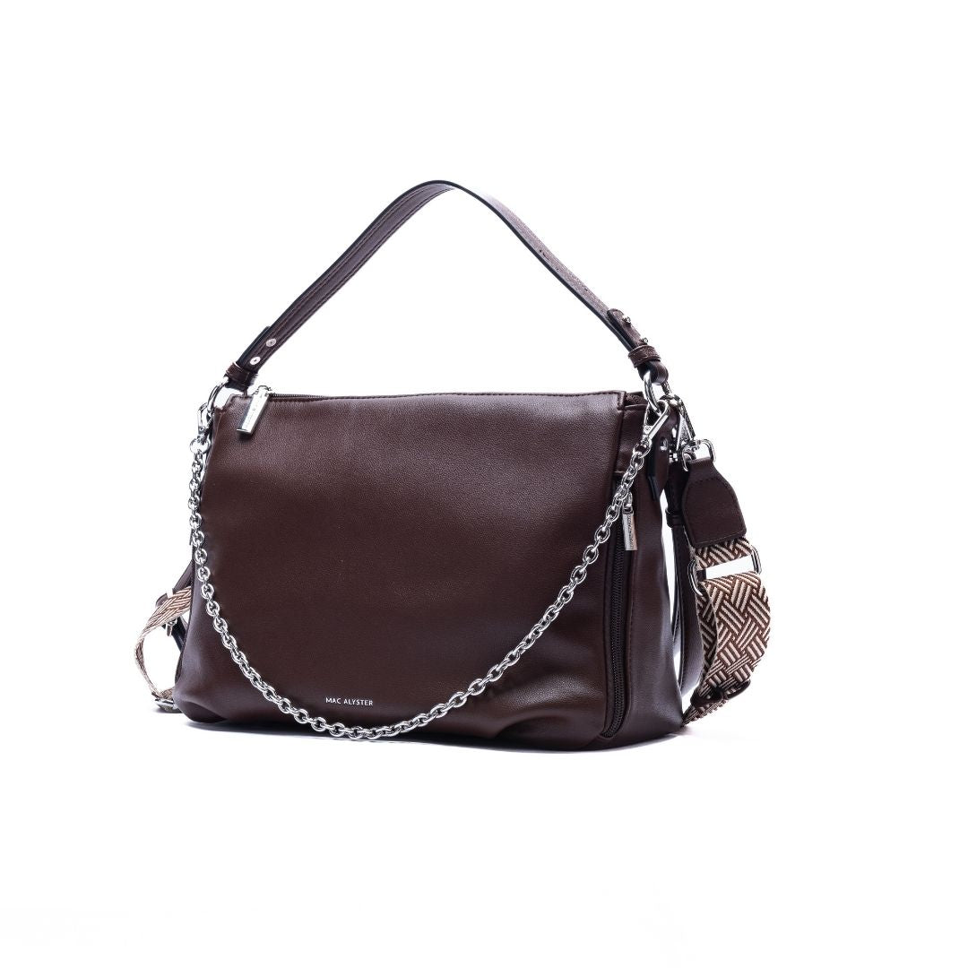 MAC ALYSTER MILAN sac besace synthétique Marron