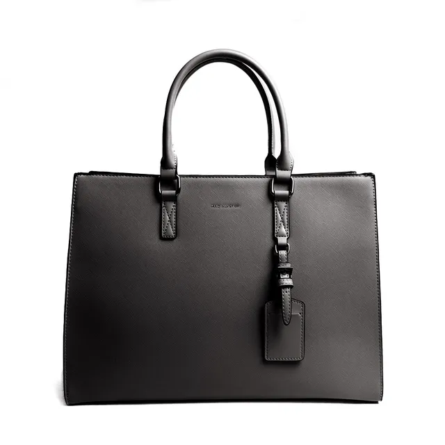 MAC ALYSTER 762 sac shopping A4 Noir 3 compartiments
