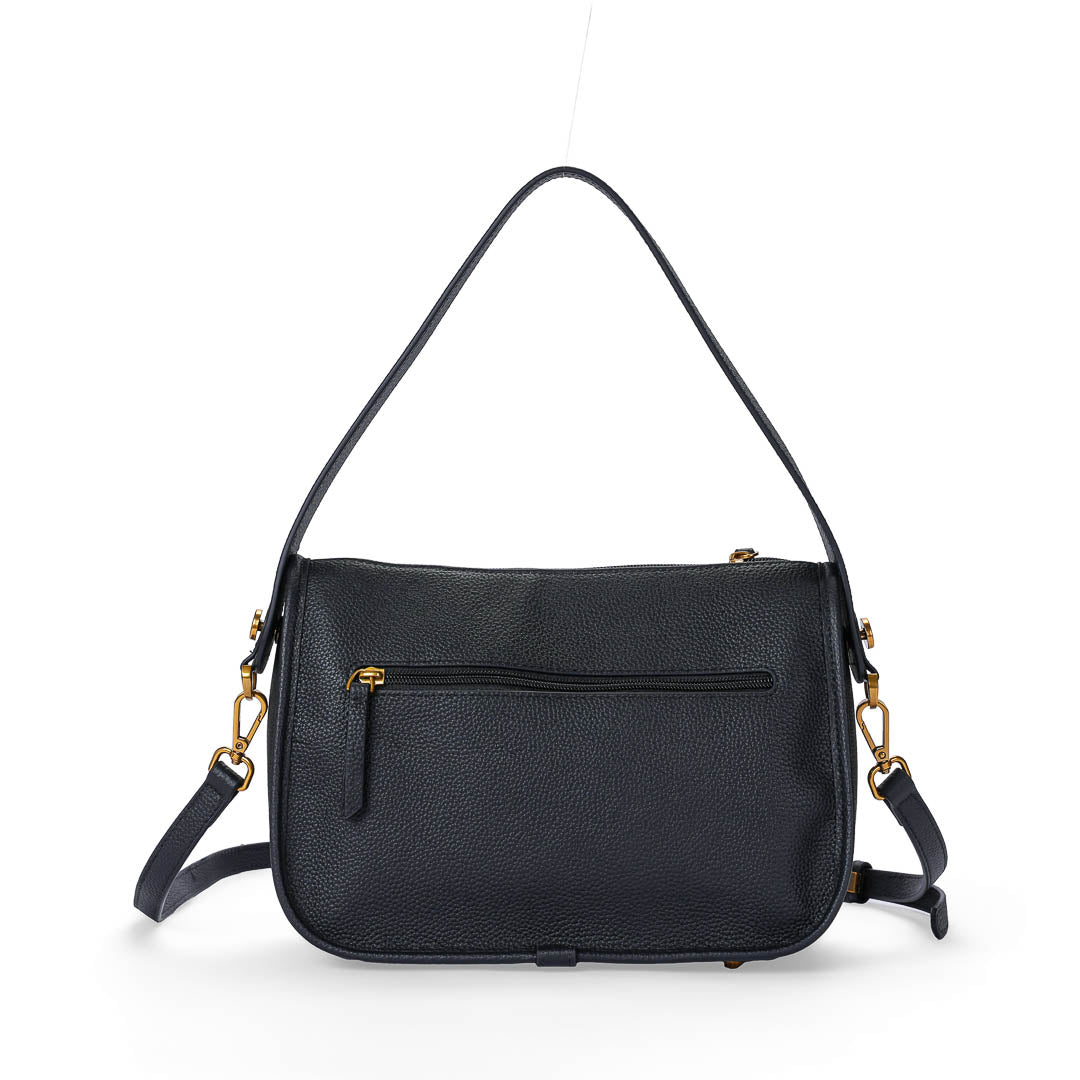 Mac Alyster Giulia sac trotteur cuir noir 26x11x18