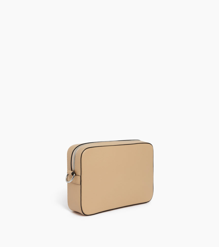 Le Tanneur Emile petite sacoche cuir grainé Desert