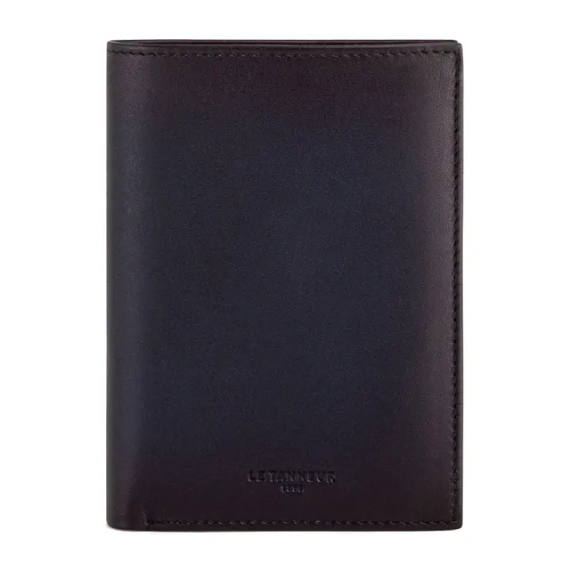Le Tanneur Albert porte-cartes portefeuille cuir patiné