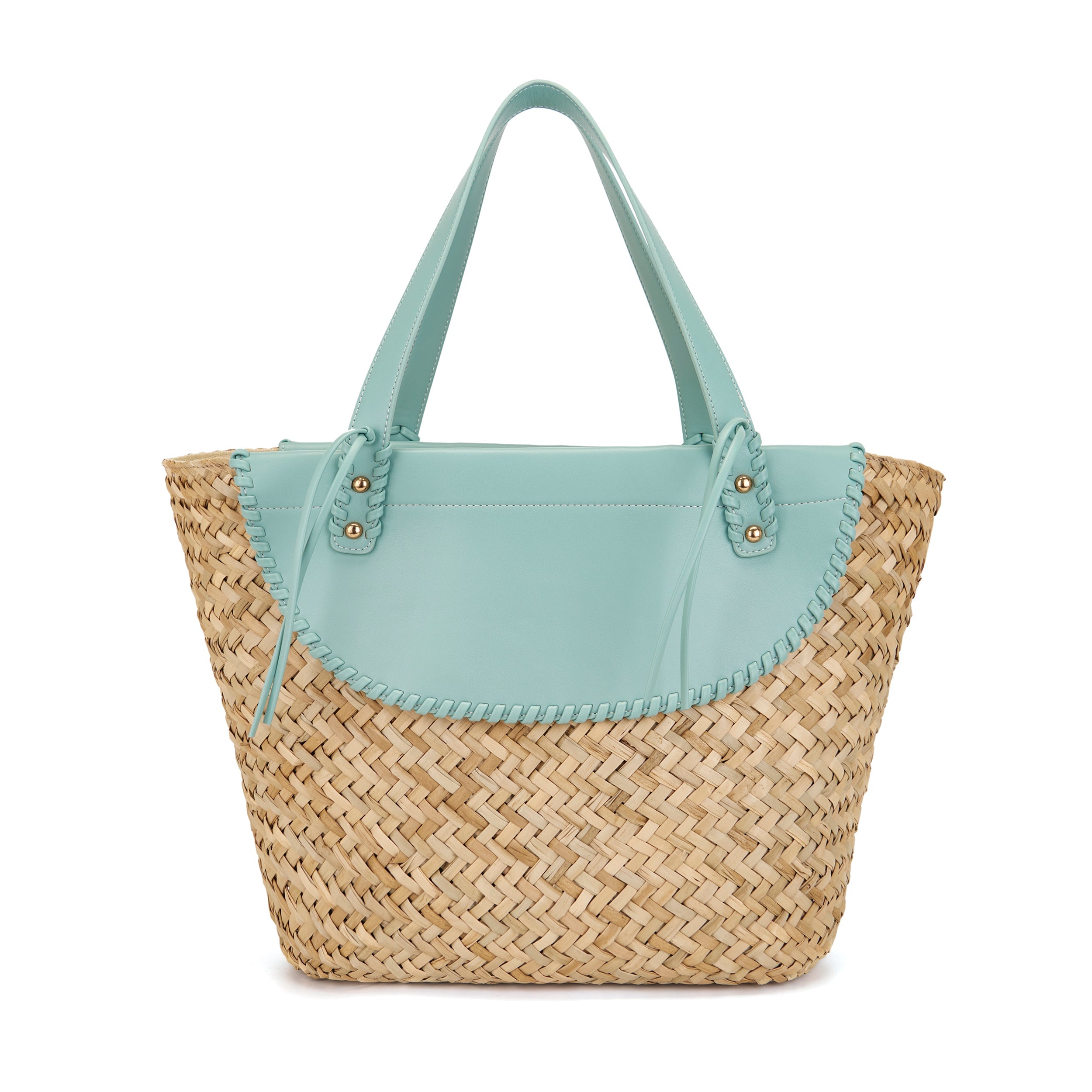 La Carrie Sea Salt sac cabas SKY dentelle brodée