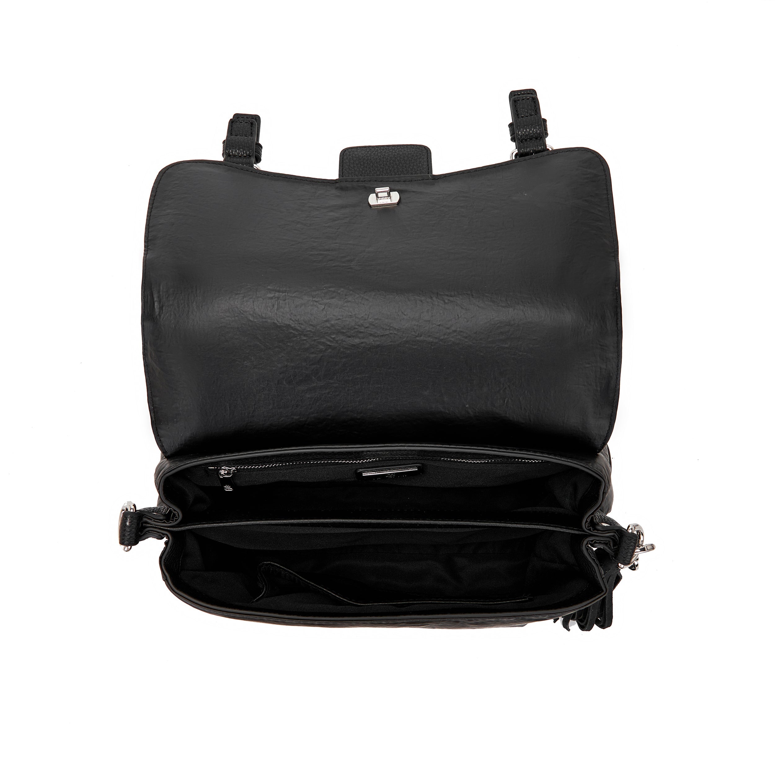 La Carrie Atena Wrinkled cabas noir 30x18 cm nylon
