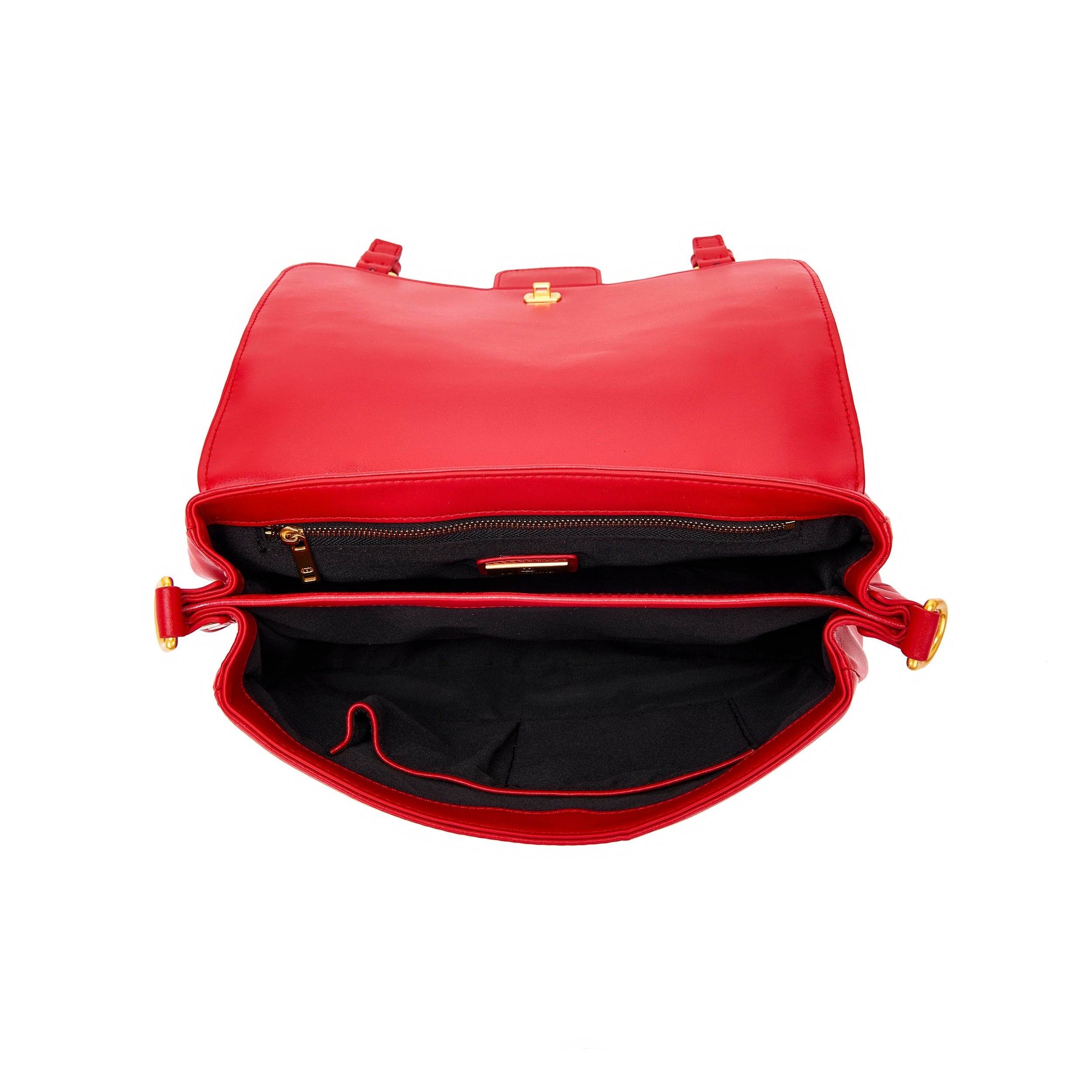 La Carrie Atena Labyrinth sac cabas rouge 30x16x18cm
