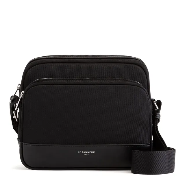 Le Tanneur Gaspard sac bandoulière toile large cuir