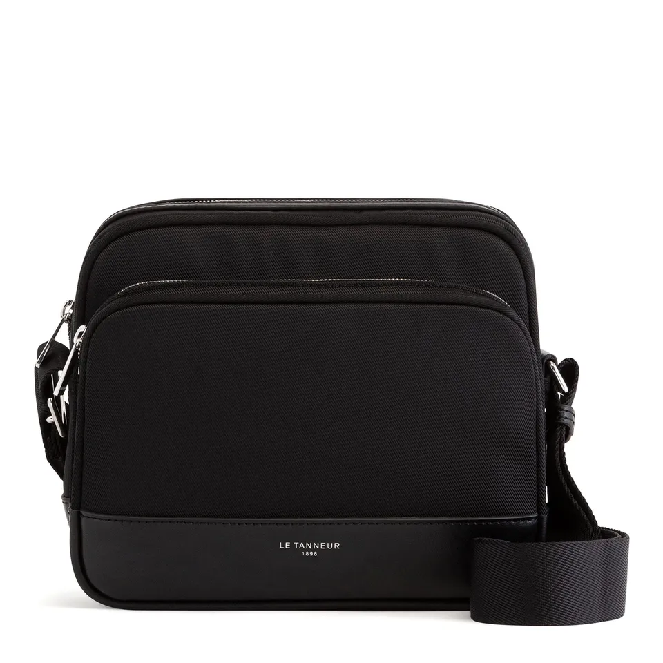 Le Tanneur Gaspard sac bandoulière toile large cuir