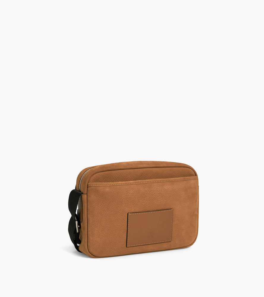 Le Tanneur Maurice petit sac bandoulière cuir Brown Tan
