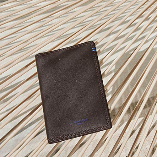 Le Tanneur Martin porte-cartes cuir lisse homme anti-RFID
