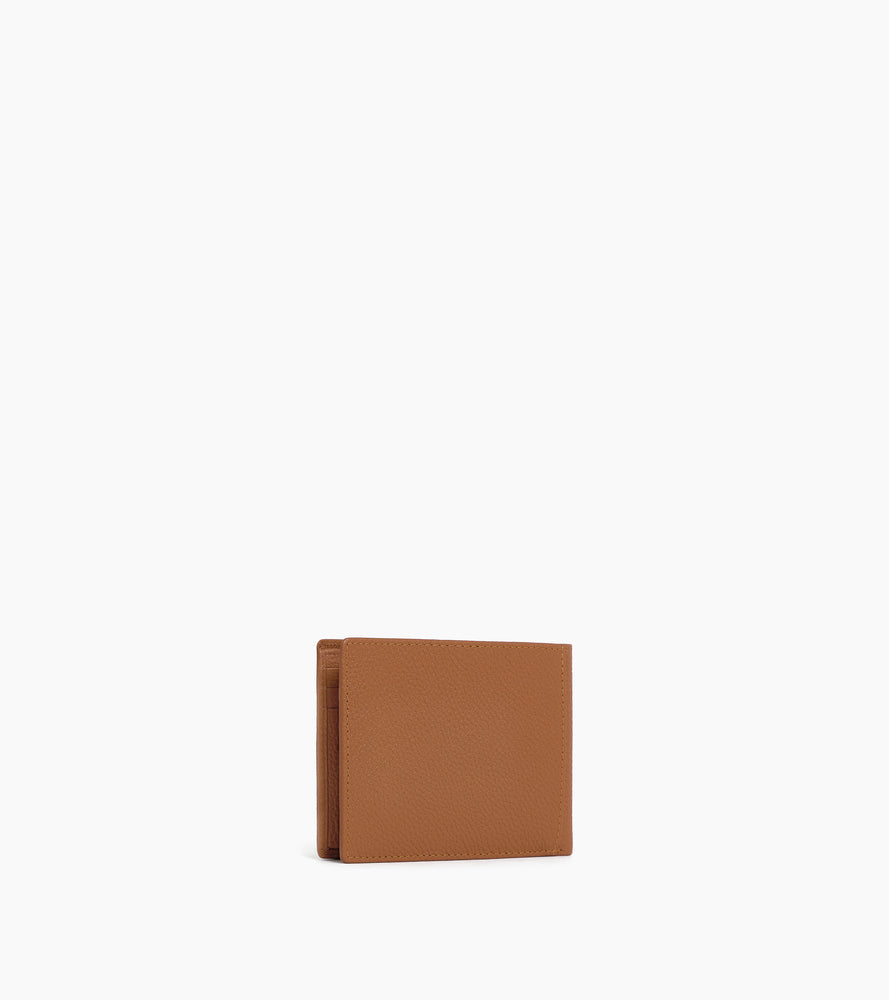 Le Tanneur Charles portefeuille rabat cuir marron