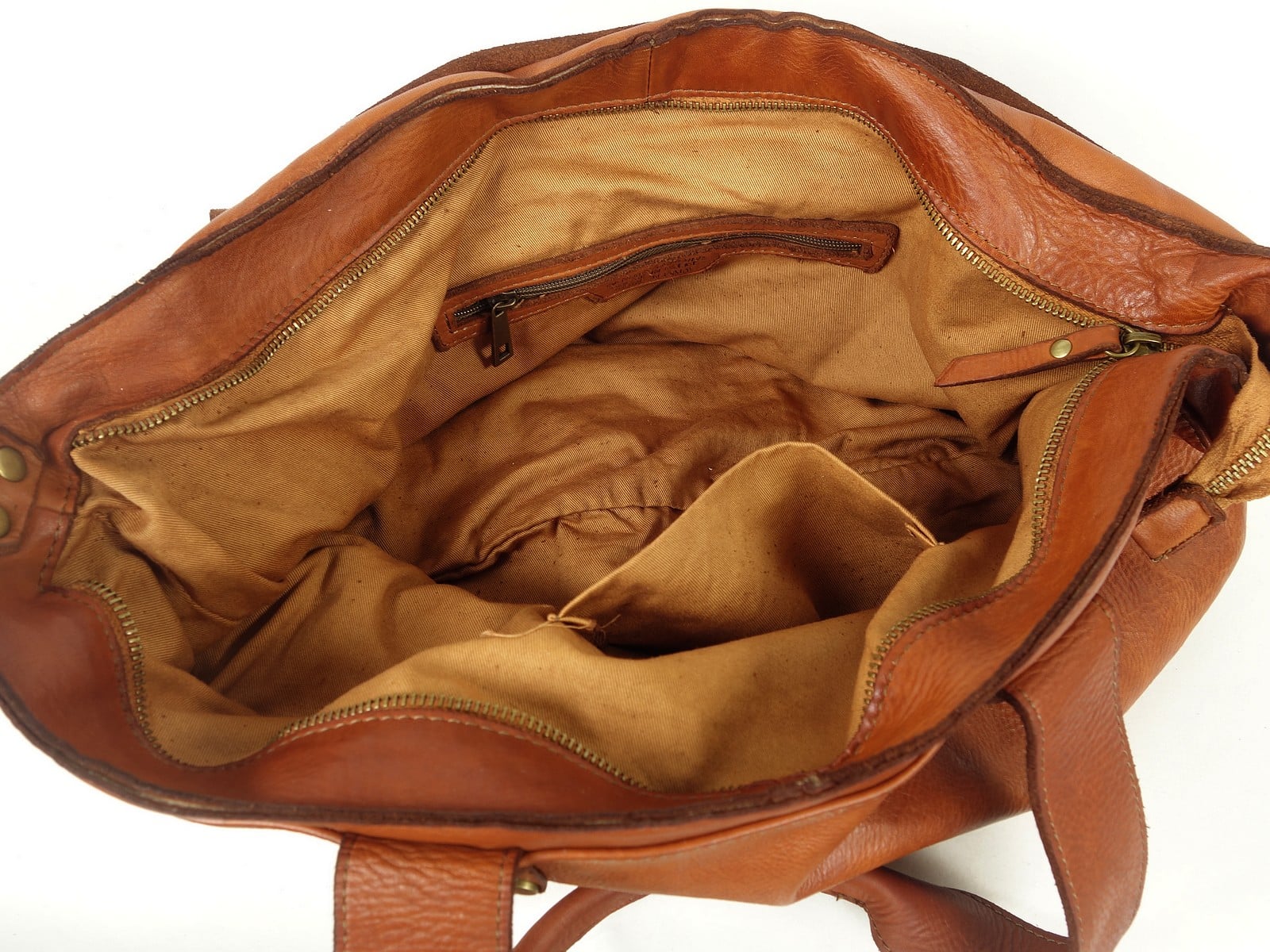 Collection Esprit Cuir PAULINO grand sac cuir naturel XL