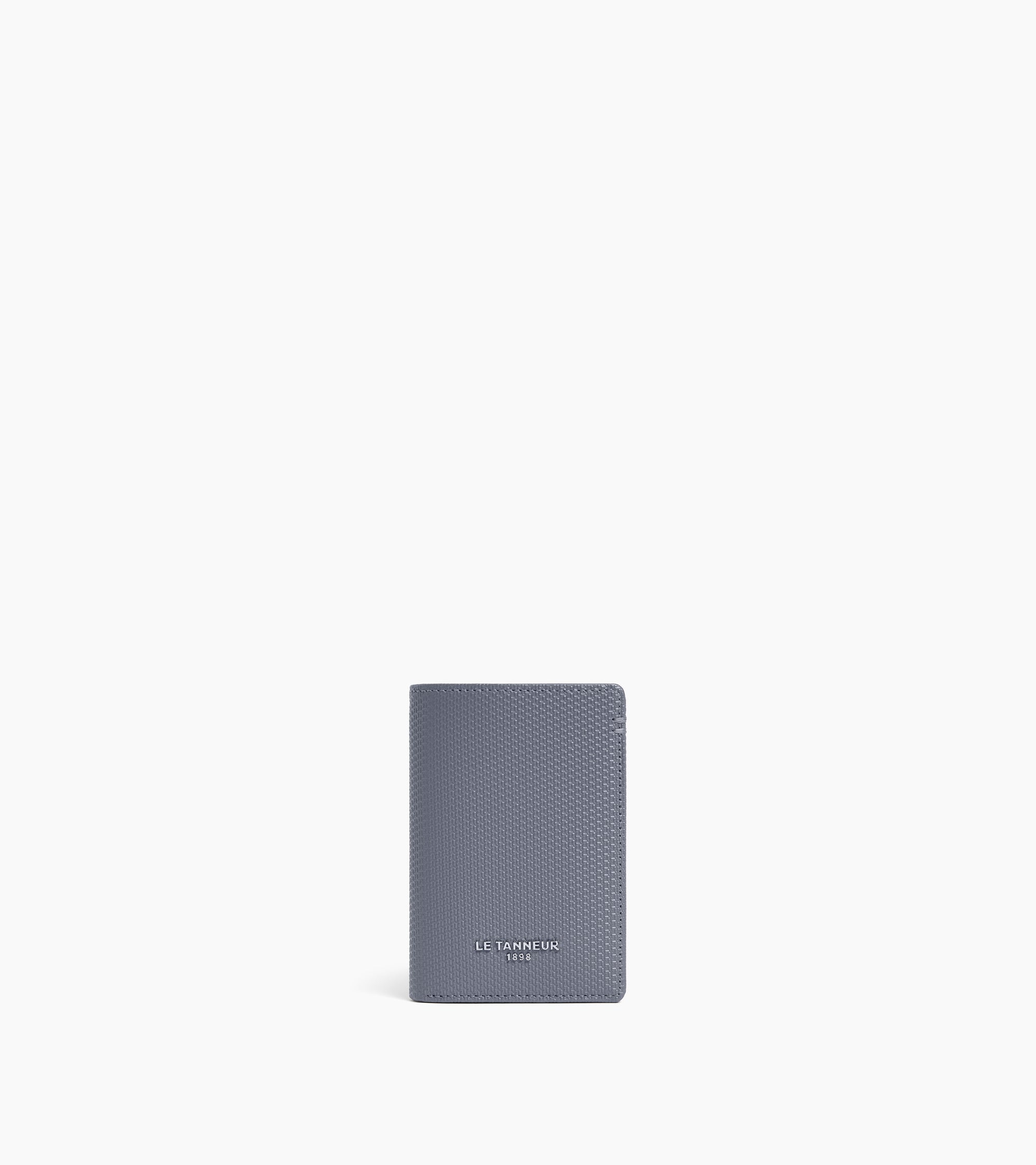 Le Tanneur Lucien porte-cartes cuir signature bleu