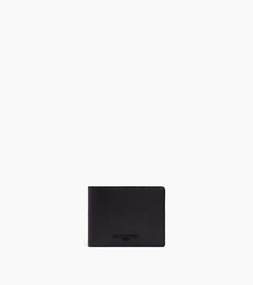 Le Tanneur Emile portefeuille horizontal zippé cuir noir T