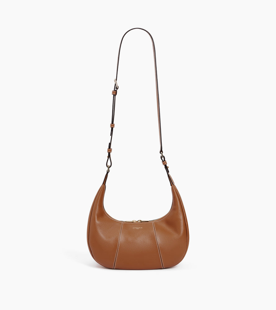 Le Tanneur Juliette petit sac hobo cuir marron