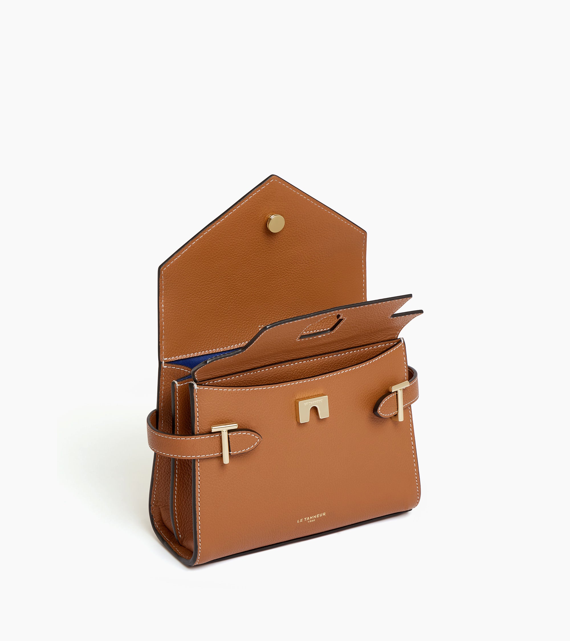 Le Tanneur Emilie petit sac cuir grainé marron