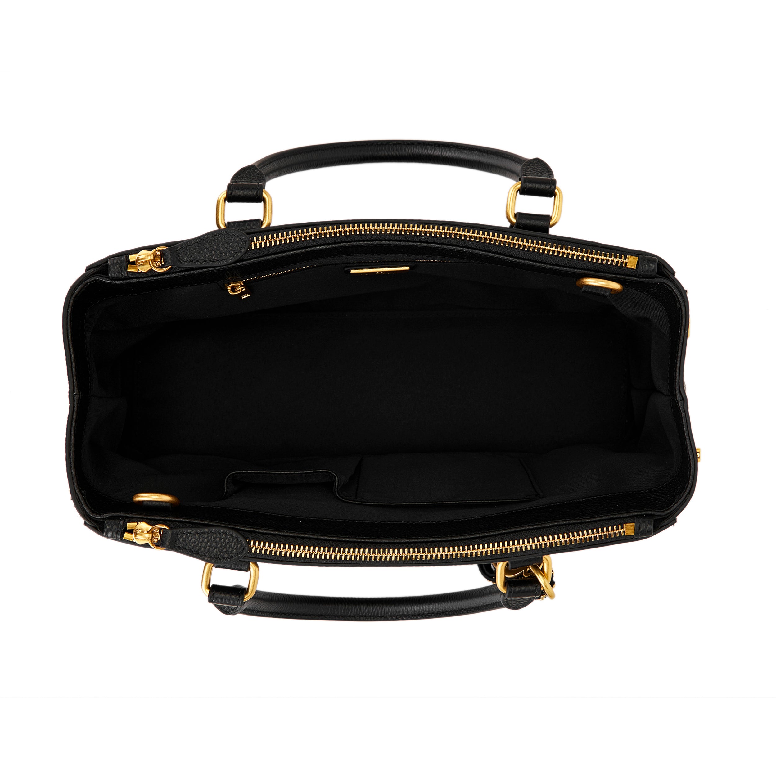 La Carrie Eclipse sac à main cuir noir 34x11x20 cm clous
