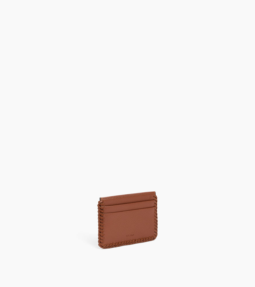 Le Tanneur Emilie porte-cartes cuir grainé marron anti-RFID