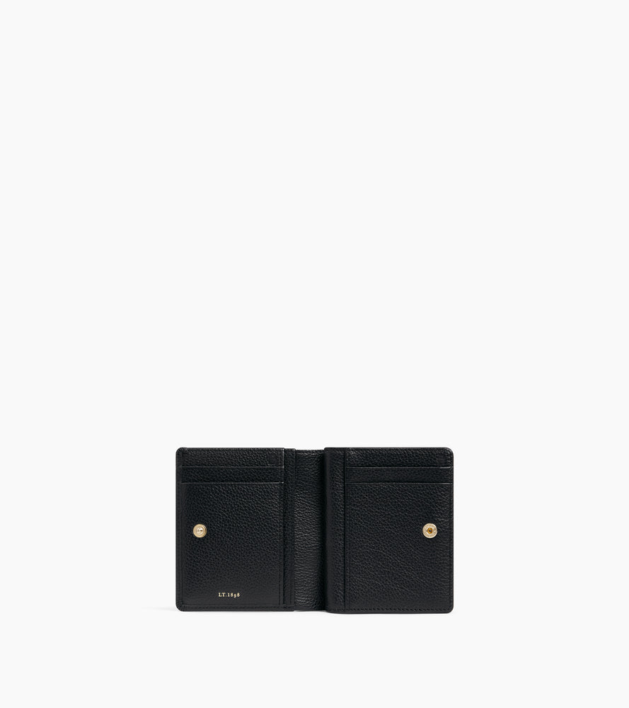 Le Tanneur Ella petit portefeuille cuir grainé noir Black