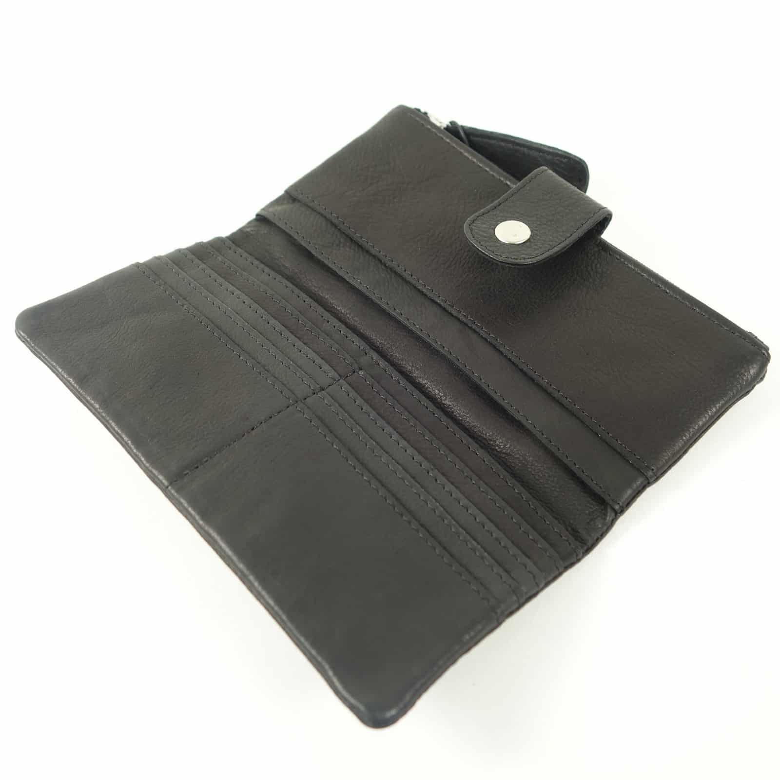 Collection Esprit Cuir NETTI portefeuille cuir noir 8 cartes