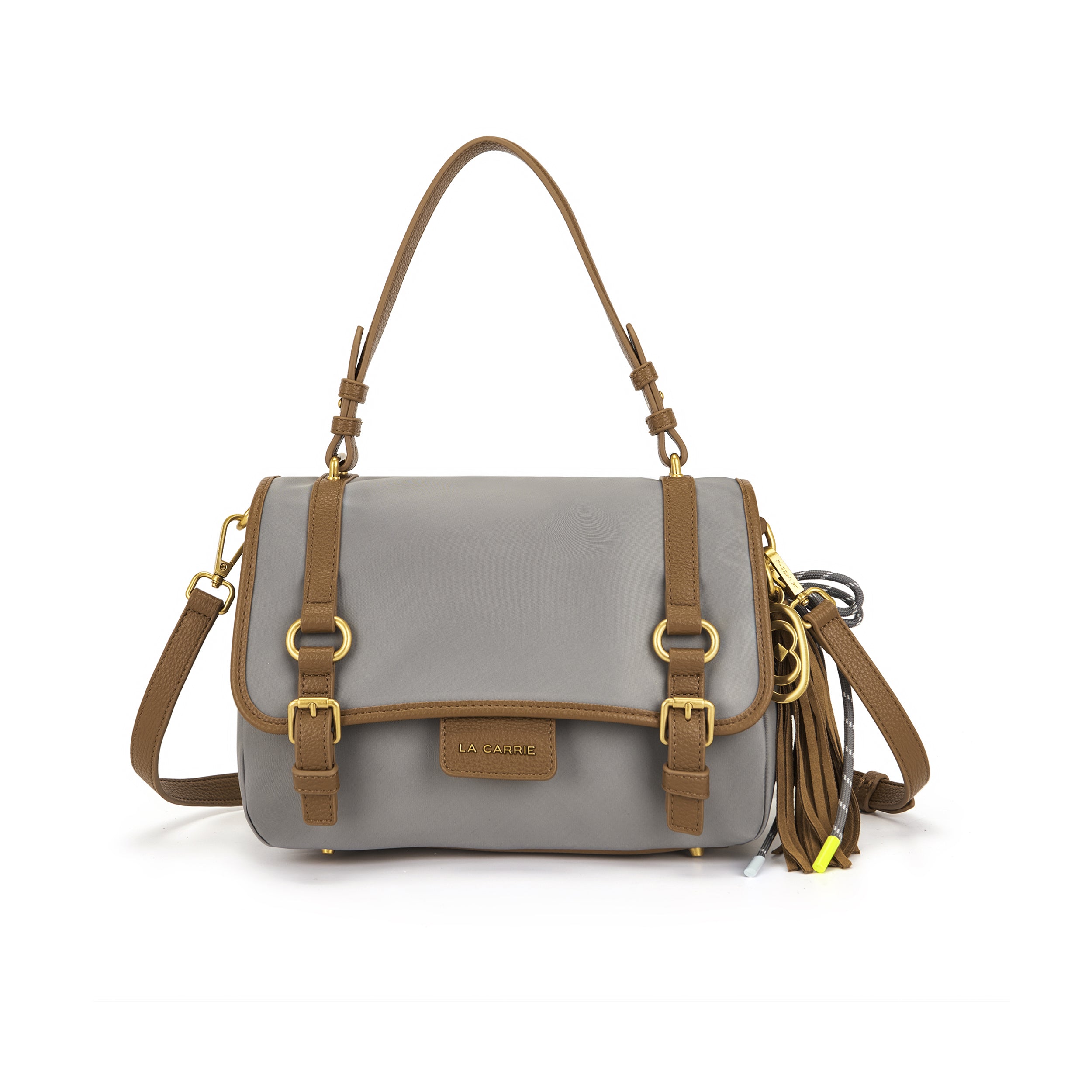 La Carrie Bag Atena Dark Wave cabas nylon burgundy
