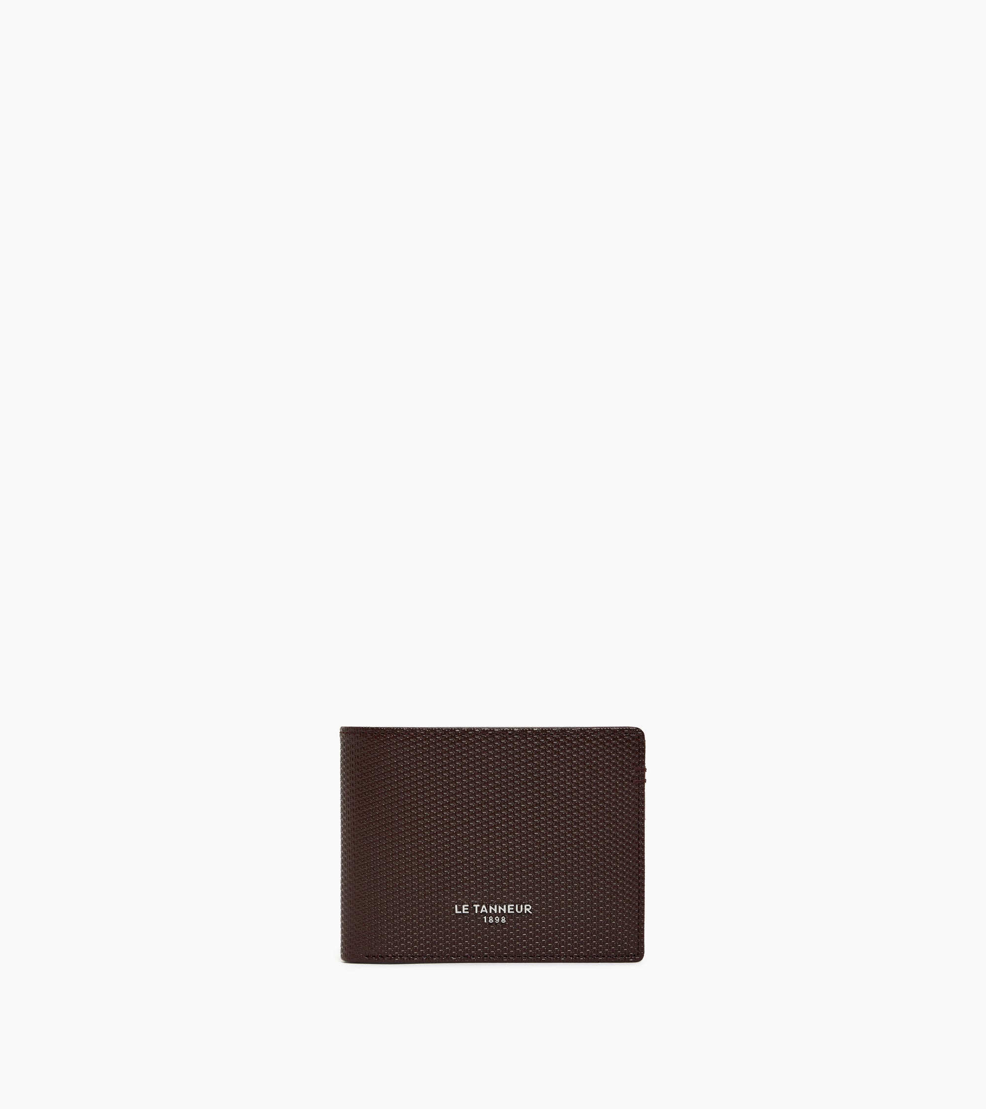 Le Tanneur Lucien portefeuille horizontal cuir marron arabica