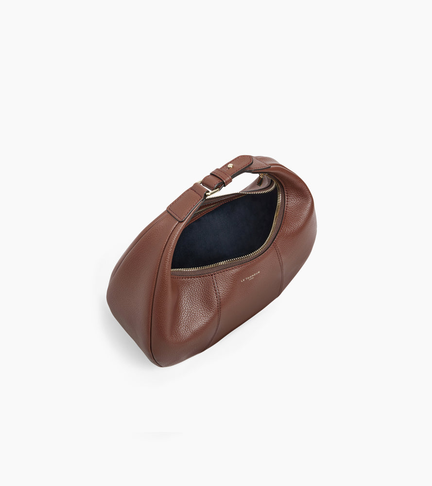 Le Tanneur Juliette petit sac hobo cuir grainé bandoulière