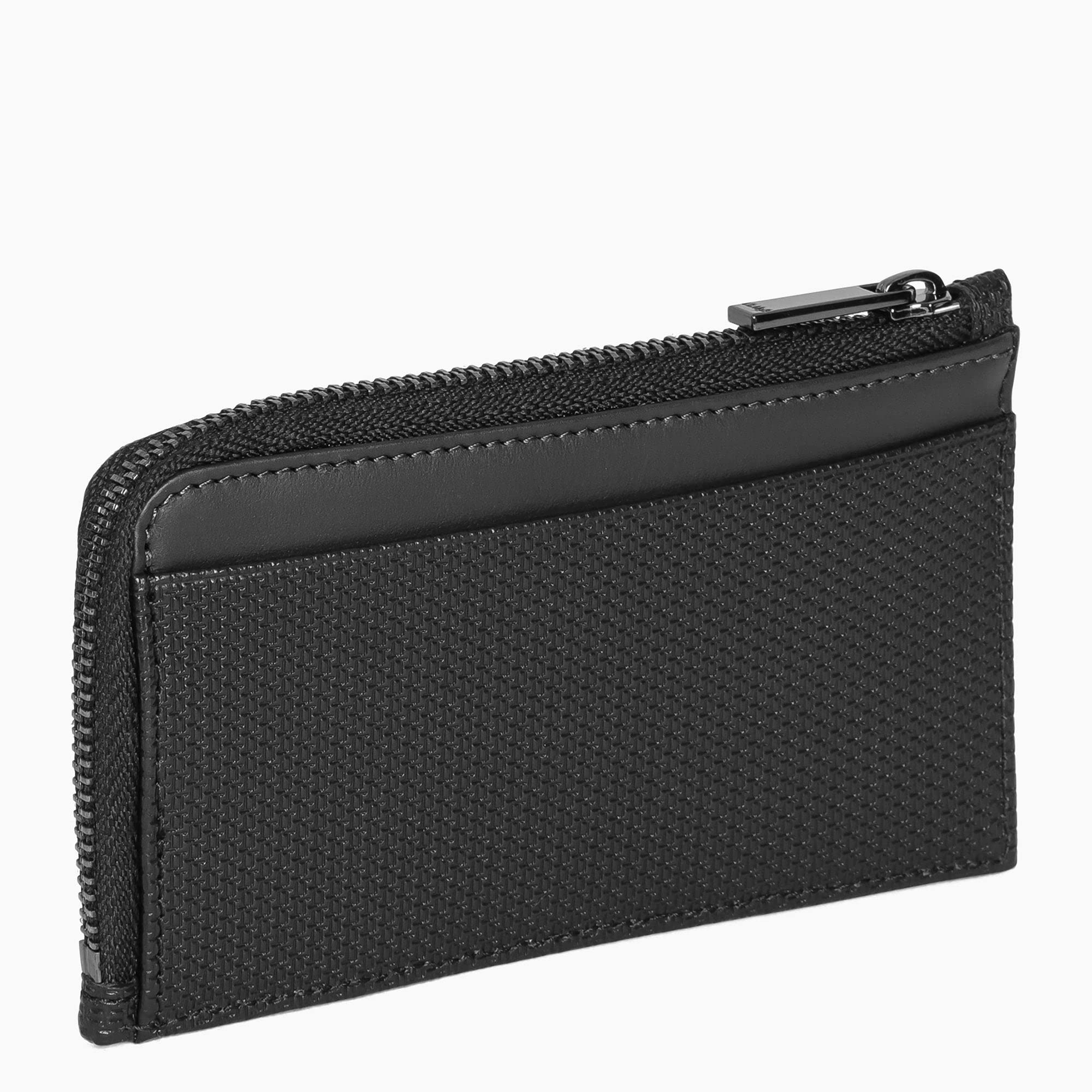 Le Tanneur Emile porte-cartes cuir signature T zippé homme