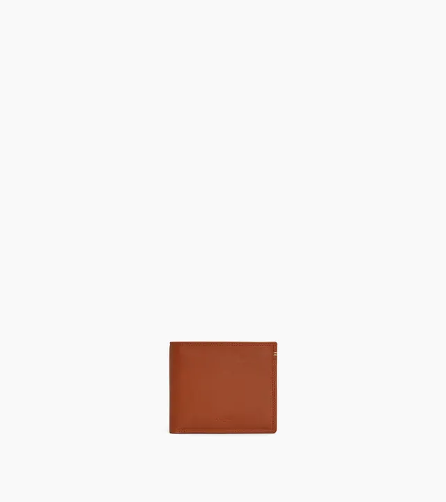 Le Tanneur Martin portefeuille cuir lisse Mahogany RFID